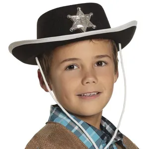 Comparateur de prix : Boland chapeau pour enfants Sheriff garçons taille unique noir
