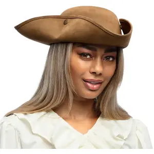 Comparateur de prix : Tricorne Pirate - Boland - Faux Cuir - Marron et Noir - Adulte