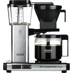 Comparateur de prix : Moccamaster Cafetiere KBG 53979 1.2L 240V 1520W Reisen Plastique Aluminium Brossé