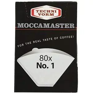 Comparateur de prix : Moccamaster, Filtre a Cafe, Papier filtre Moccamaster No. 1, 80 pièces