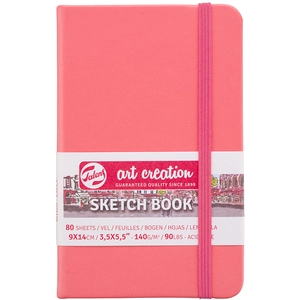 Talens Art Creation Skizzenbuch, 80 Blatt, 9 x 14 cm, korallenrotVendu parscrapmalin
