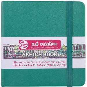 Comparateur de prix : Talens Art Creation Carnet Croquis 12x12 cm - 80 feuilles - 140g - vert forêt - Royal