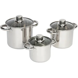 CampGear Ensemble de Casseroles 3 pcs 1,3/2/3 L Cuisine Salle à Manger Maison pas cher