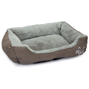 Comparateur de prix : Beeztees 2069442 Baboo Panier pour Chat Gris 48 x 37 x 18 cm: Animalerie