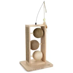 Designed by Lotte KARLIE K DBL Grattoir en Bois Sphère Lomax 49,5 x 29,5 x 34,5 cmVendu parzooplus