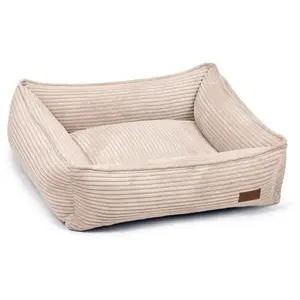 Designed by Lotte Karlie DBL Rest Bed Ribbed LGREY 80X7 80X70X22 CM Light Grey