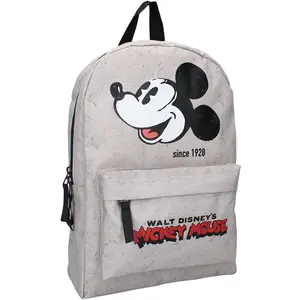 Sac à dos loisirs MICKEY Mouse The Biggest Of All Stars gris clair pas cher