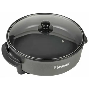 Bestron Poêle électrique multifonctions antiadhésive, 1500 W, Noir pas cher