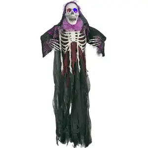 Comparateur de prix : Merkloos / Sans marque Squelette suspendu lumineux 160 cm - Halloween