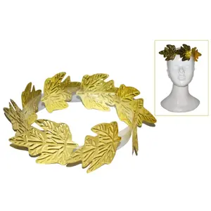 Couronne laurier dorée adulte taille unique