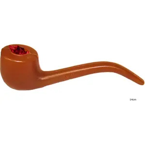Comparateur de prix : Pipe en plastique - Marque - 14cm - Orange - Mixte - Intérieur