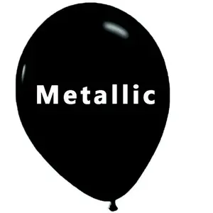 RueDeLaFete Ballons en latex X40 - 26 cm - Noir métallique pas cher