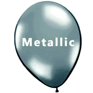 RueDeLaFete Ballons en latex X 40 Argent métallique pas cher