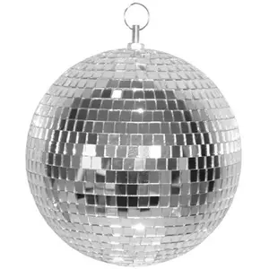 Comparateur de prix : Boule à facettes disco 30 cm - Argent