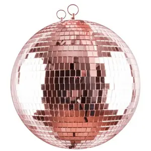 Comparateur de prix : Boule à facettes miroir 30 cm - Rosé