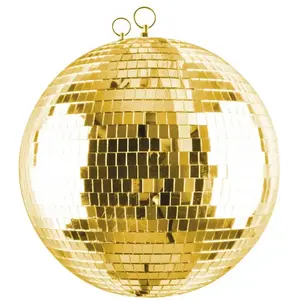 Comparateur de prix : Boule à facettes miroir 30 cm - Dorée