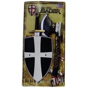 Comparateur de prix : Funny Fashion Déguisement Chevalier Enfant - Set 3pcs - Bouclier 30cm - Épée 50cm