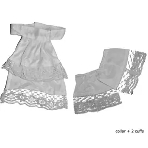 RueDeLaFete Col Et Manchettes Dentelle pas cher