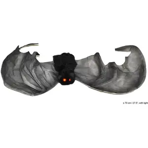 Comparateur de prix : RueDeLaFete Chauve-souris 70 cm avec effets lumineux - Halloween
