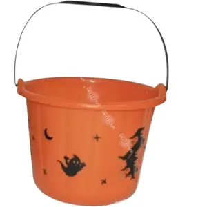 Linder seau citrouille ou sorcière 20cm - funny espa 54638 pas cher