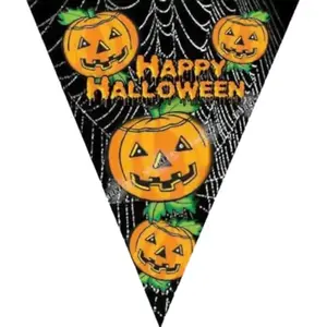 TotallyHalloween.nl guirlande 10 fanions happy halloween 5m pas cher