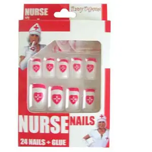 RueDeLaFete Faux Ongles Infirmière - Accessoire 58267