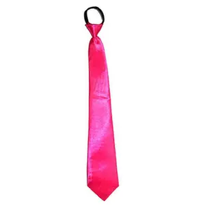 Comparateur de prix : Cravate - Néon Fluo Pink - Mixte - Adulte - Longueur 43cm