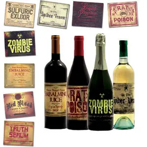 Espa Stickers Bouteille : Halloween pas cher