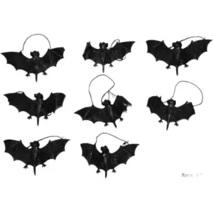 LP Lot de 8 Chauve-souris halloween - 8cm pas cher