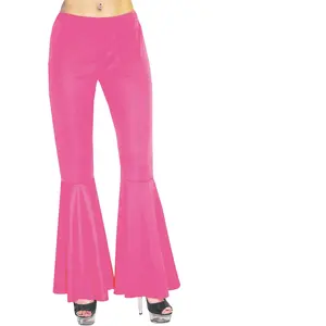 Comparateur de prix : RueDeLaFete Pantalon à Patte d’Éléphant - Hippie / Disco - Rose - Femme