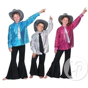Comparateur de prix : RueDeLaFete Chemise disco bleue garçon 8 à 10 ans