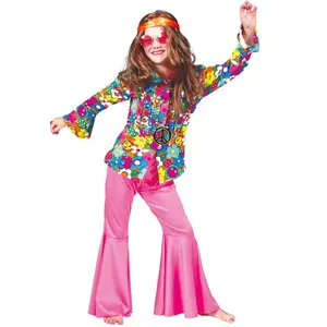 Funny Fashion Chemise hippie fleurs - Enfant pas cher