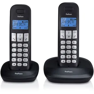 Profoon Téléphone sans fil, 2 combinés PDX-1120 Noir pas cher