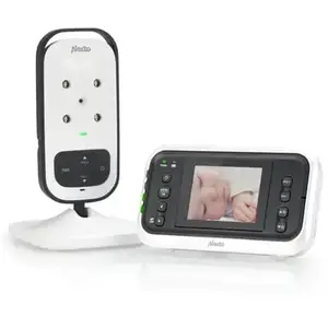 Comparateur de prix : Babyphone avec caméra et écran couleur 2.4 Alecto DVM-75 Blanc-Anthracite