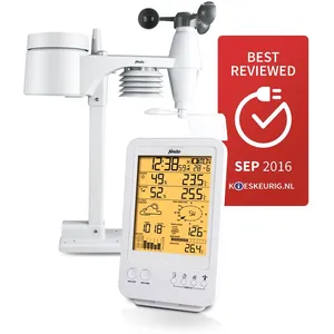 Alecto - Station météorologique professionnelle Ws-4800 withwireless sensor white pas cher
