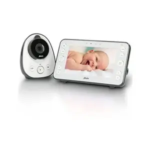 Comparateur de prix : Babyphone avec caméra et écran couleur 5 Alecto DVM-150 Blanc-Anthracite