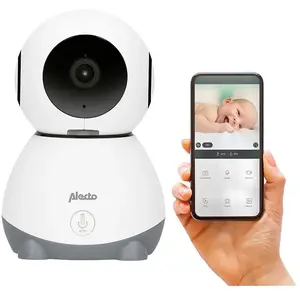 Comparateur de prix : Babyphone Wi-Fi avec caméra Alecto SMARTBABY10 Blanc-Anthracite