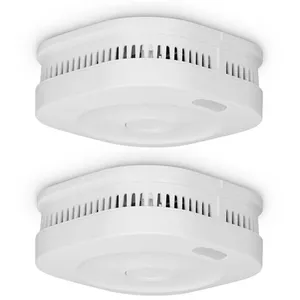 Alecto Détecteur de fumée inteligent Wi-Fi 10 ans SMARTSMOKE11 2X Blanc