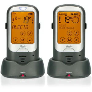 Babyphone d’extérieur longue portée Alecto DBX68GS Noir-Anthracite pas cher