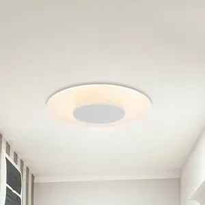 Comparateur de prix : Steinhauer - plafonnier Lido - blanc - métal - 36 cm - dirigé - 7798W - Blanc