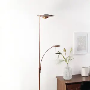 Besselink licht Steinhauer Lampadaire LED Zenith couleur bronze, dimmable pas cher