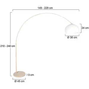 Steinhauer - Lampadaire - Sparkled Light - Beige Blanc -Vendu parkaufland
