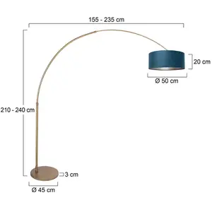 Steinhauer - Lampadaire - Sparkled Light - Bleu Bronze - MétalVendu parluminaire