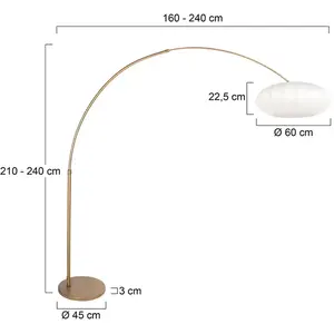 Steinhauer - Lampadaire - Sparkled Light - Bronze Blanc - MétalVendu parluminaire