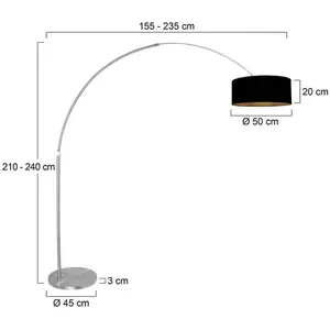 Comparateur de prix : Steinhauer - Lampadaire - Sparkled Light - Acier - Lin Métal -