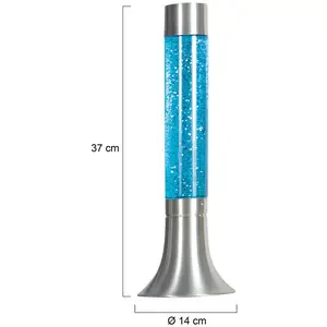 Steinhauer Mexlite - lampe de table - Volcan - bleu acier - métal plastique pas cher