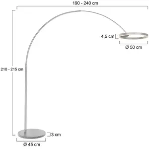 Comparateur de prix : Lampadaire - Ringlux - acier - métal - lampe arquée - Steinhauer