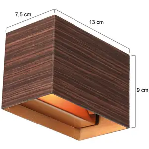 Steinhauer - Applique Murale - Muro - Marron - Métal - G9 - 3365e pas cher