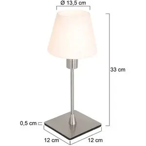 Steinhauer - lampe de table Ancilla - échantillon - métal - 13,5 cm - E14 (petit raccord) - 3100ST - Échantillon pas cher
