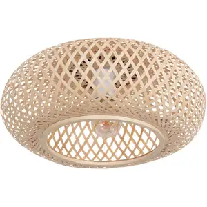 Comparateur de prix : Steinhauer - Anne Lighting - plafonnier - Maze - naturel - bambou métal - ø